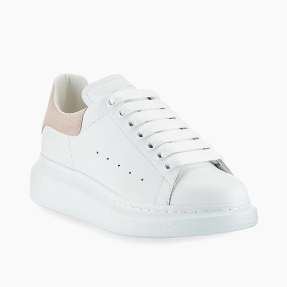 Alexander McQueen Oversized Women's Sneakers, White/Patchouli, Size 9.5 US - Picture 2 of 13